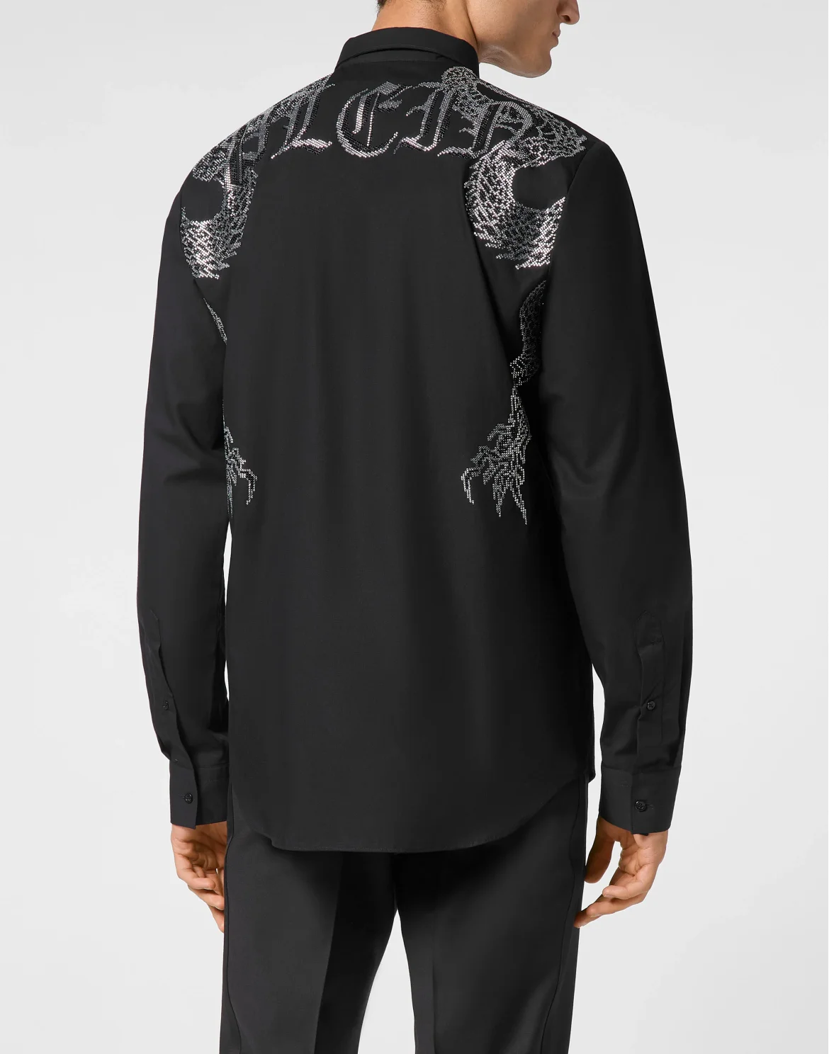 Shirt Sugar Daddy Cut Long-Sleeve Dragon, цвет: Черный
