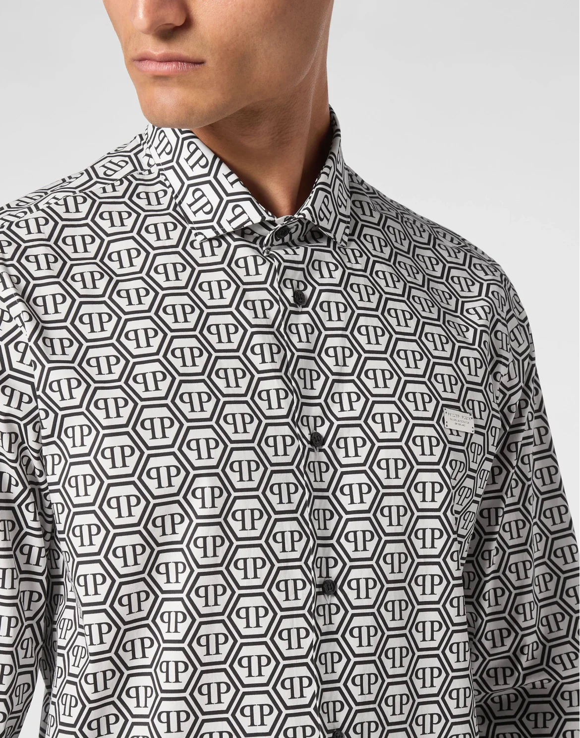 Shirt Sugar Daddy Cut Long-Sleeve Monogram, цвет: Черный