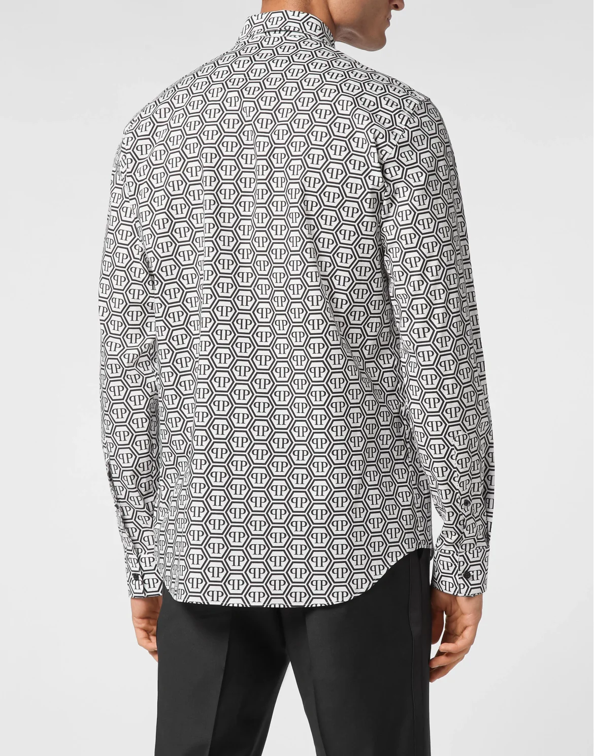 Shirt Sugar Daddy Cut Long-Sleeve Monogram, цвет: Черный