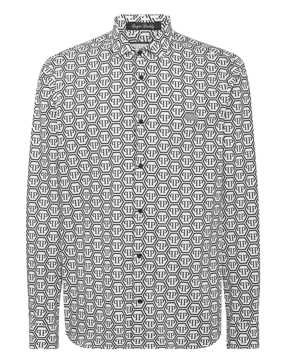 Shirt Sugar Daddy Cut Long-Sleeve Monogram, цвет: Черный