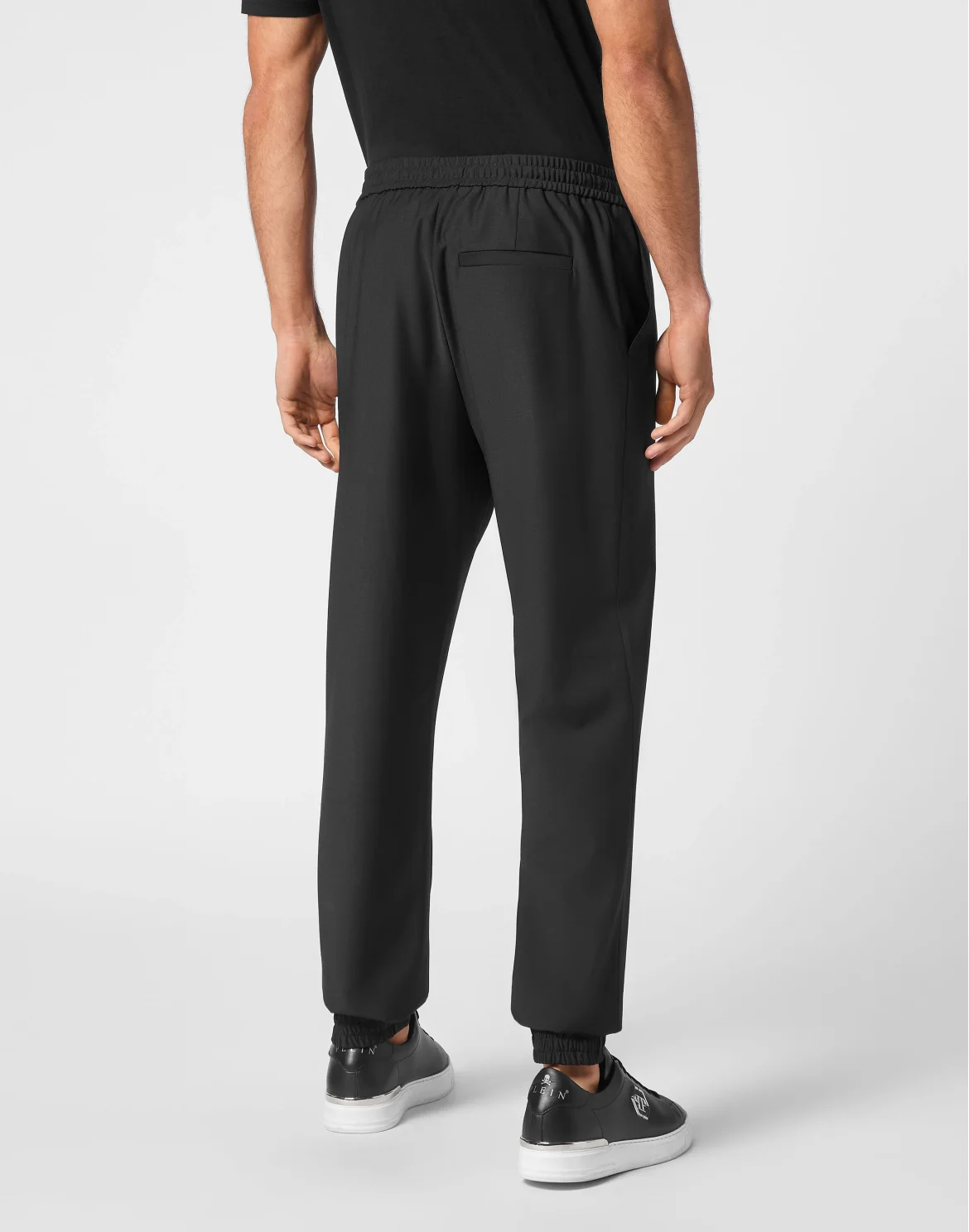 Wool Jogging Trousers, цвет: Черный