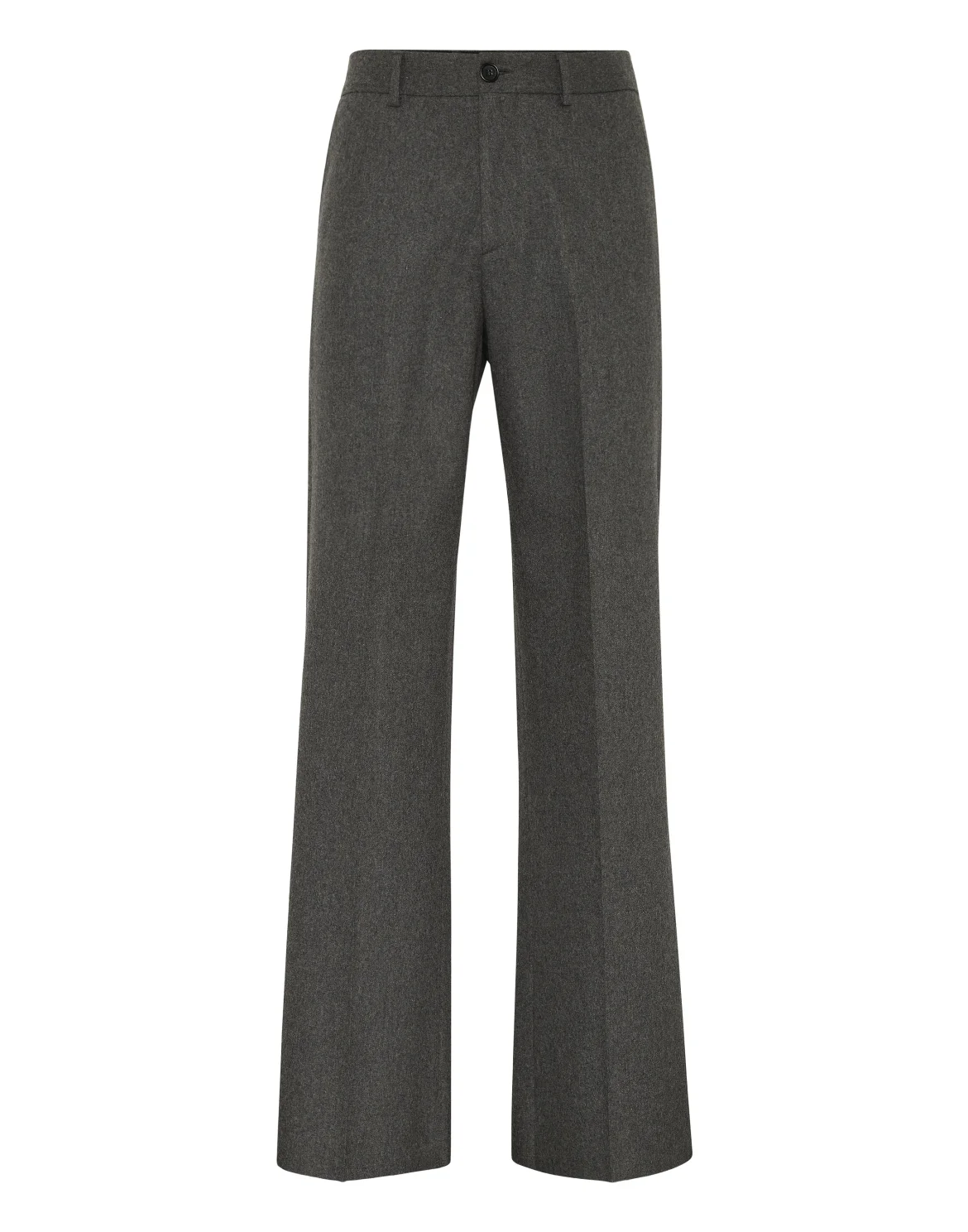 Wool Wide Leg Trousers, цвет: Серый