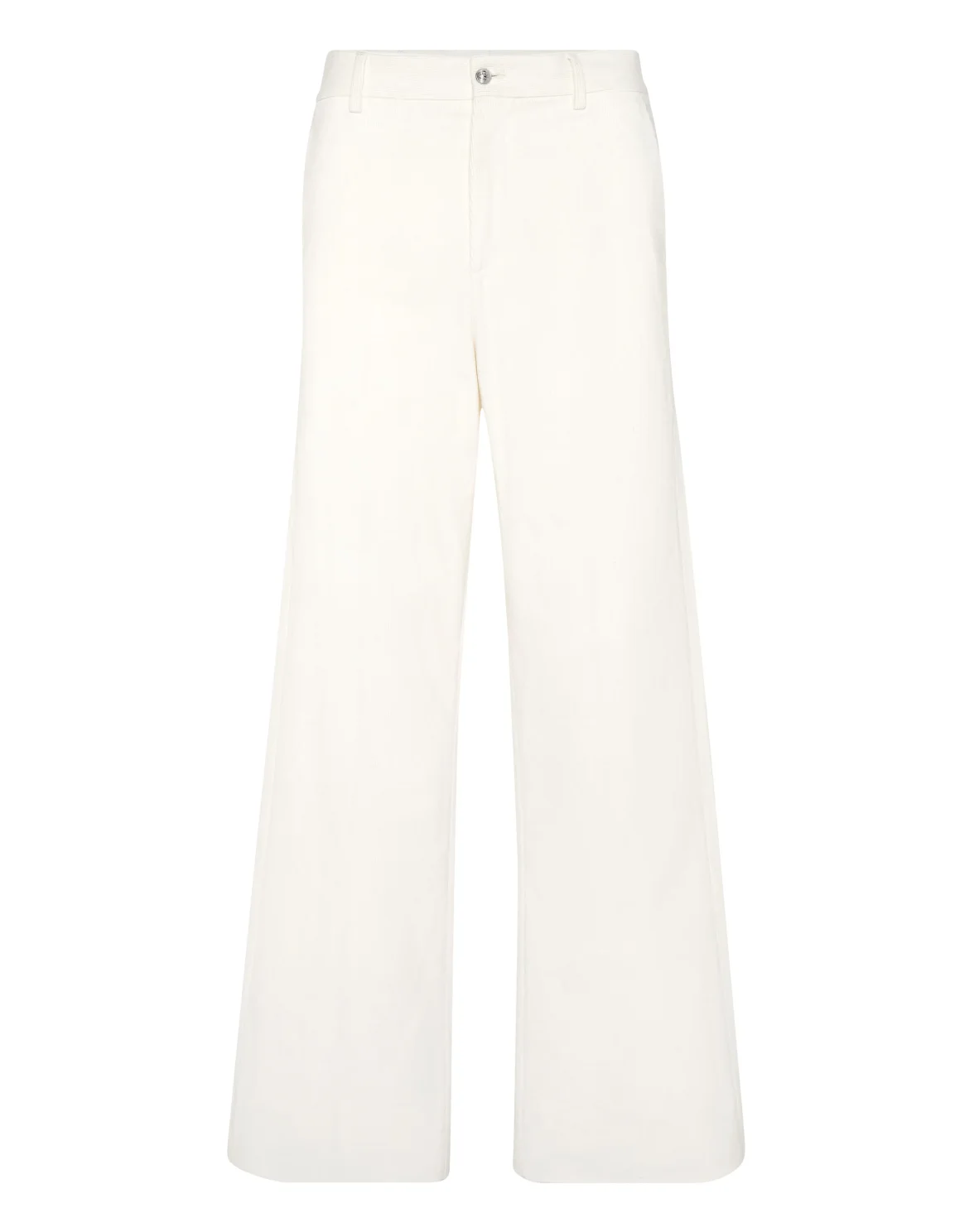Velvet Wide Leg Trousers, цвет: Белый
