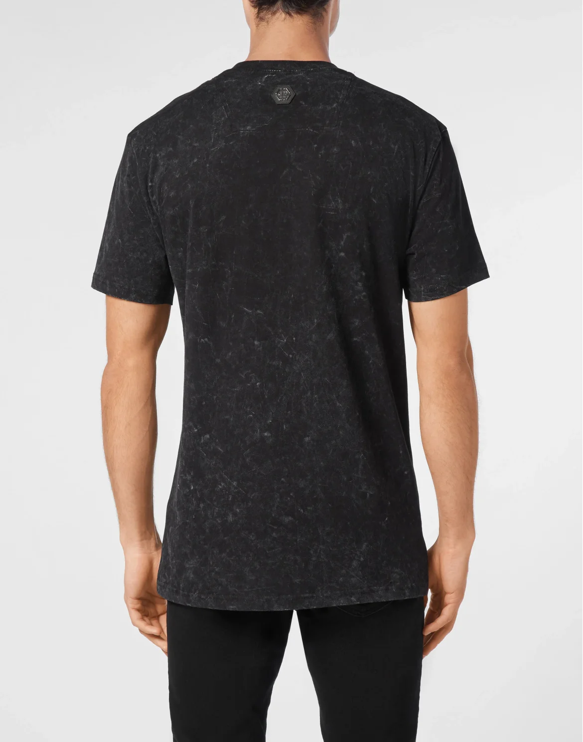 T-shirt Round Neck LS With Stones, цвет: Черный