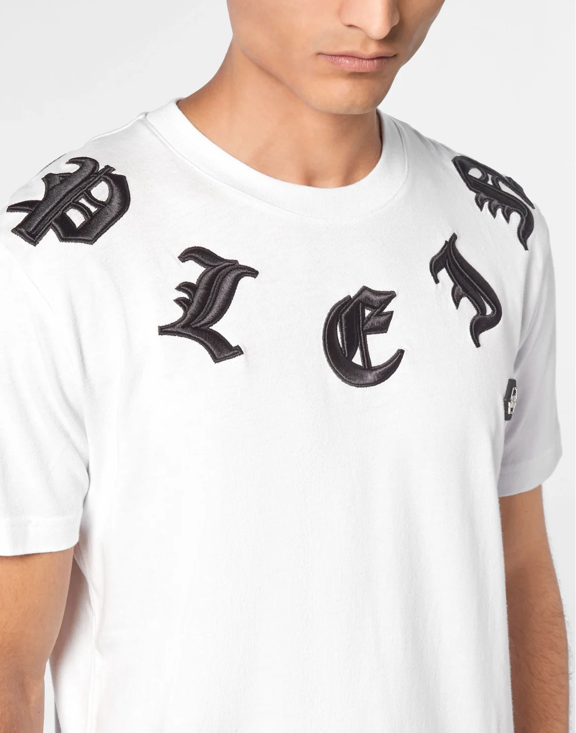 T-shirt Round Neck SS Gothic Plein, цвет: Белый