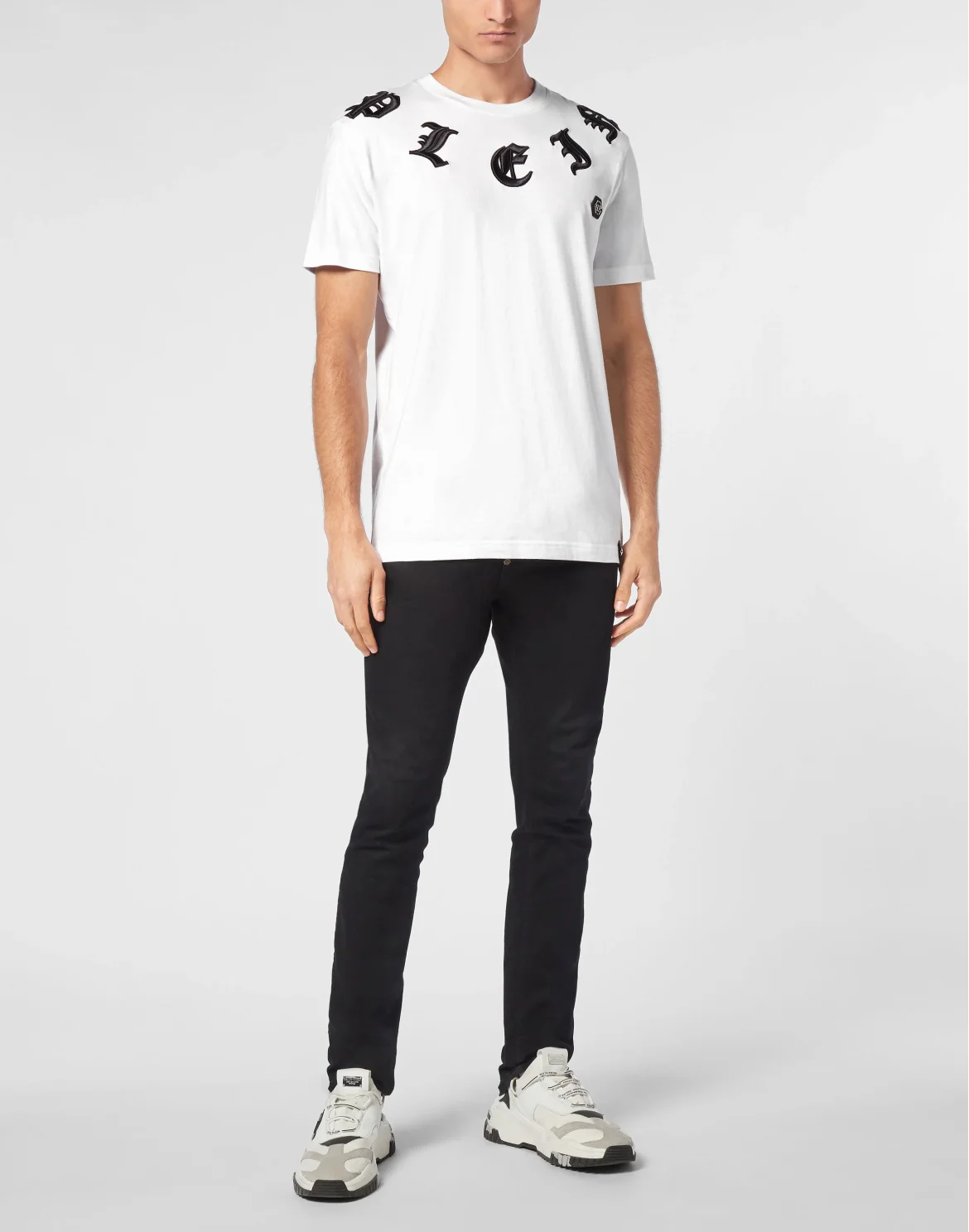 T-shirt Round Neck SS Gothic Plein, цвет: Белый