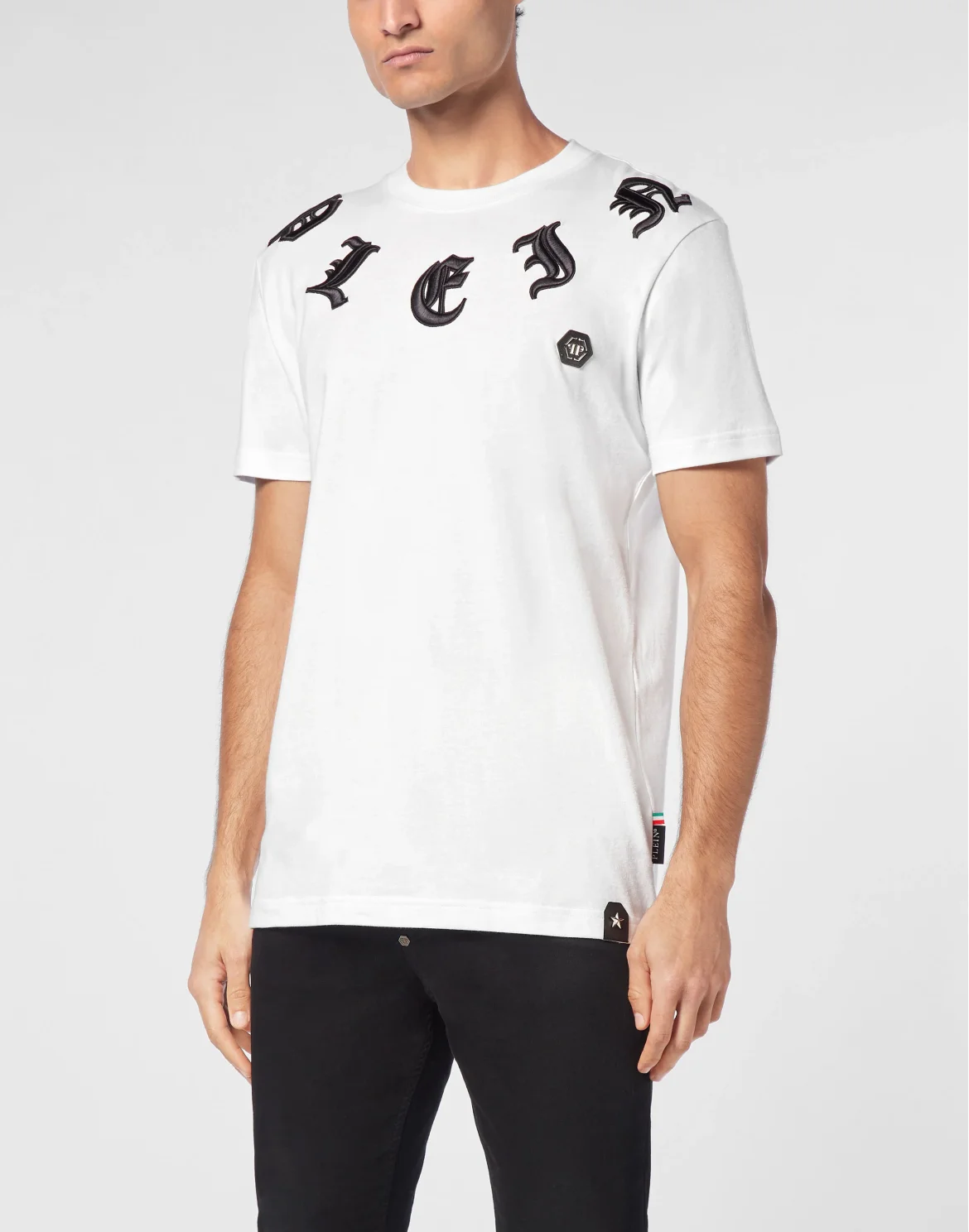 T-shirt Round Neck SS Gothic Plein, цвет: Белый