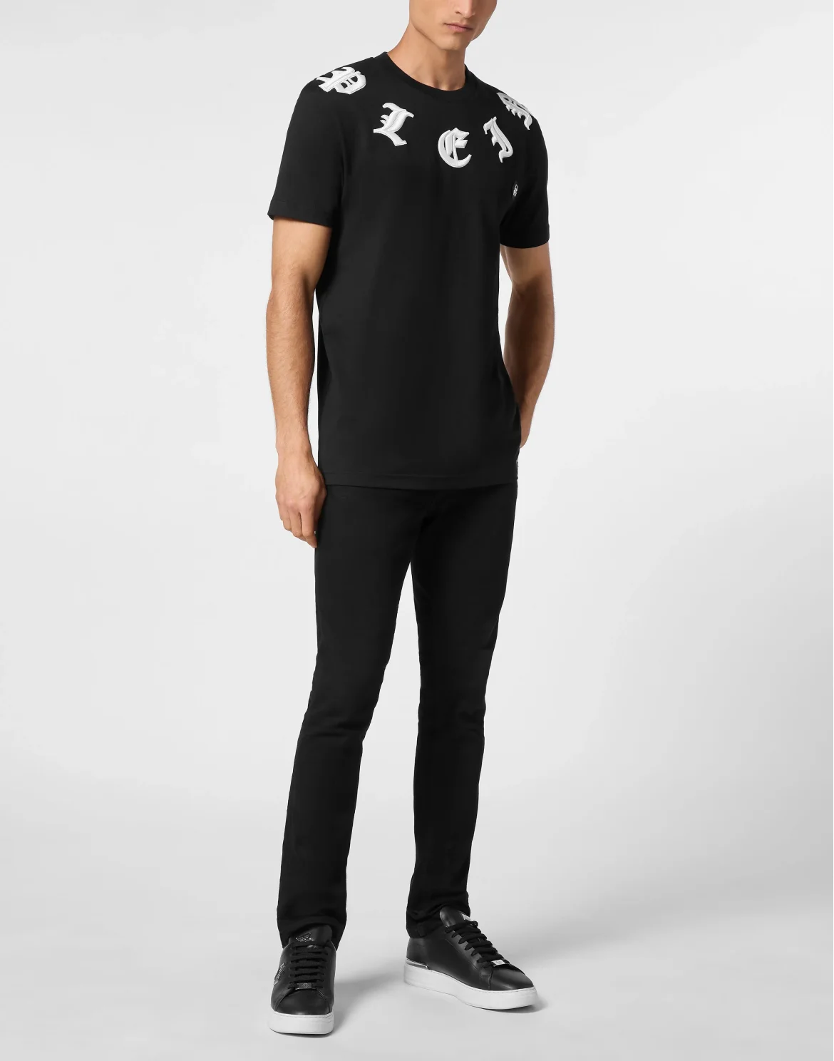 T-shirt Round Neck SS Gothic Plein, цвет: Черный