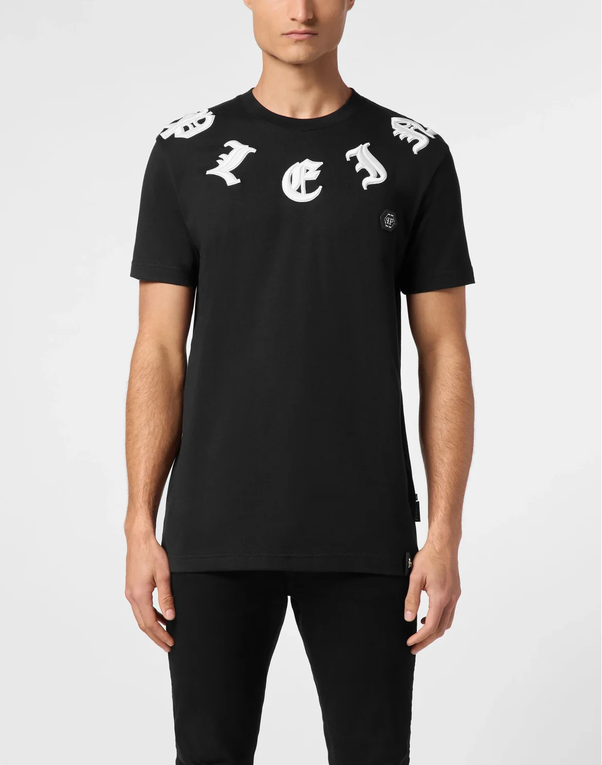 T-shirt Round Neck SS Gothic Plein, цвет: Черный