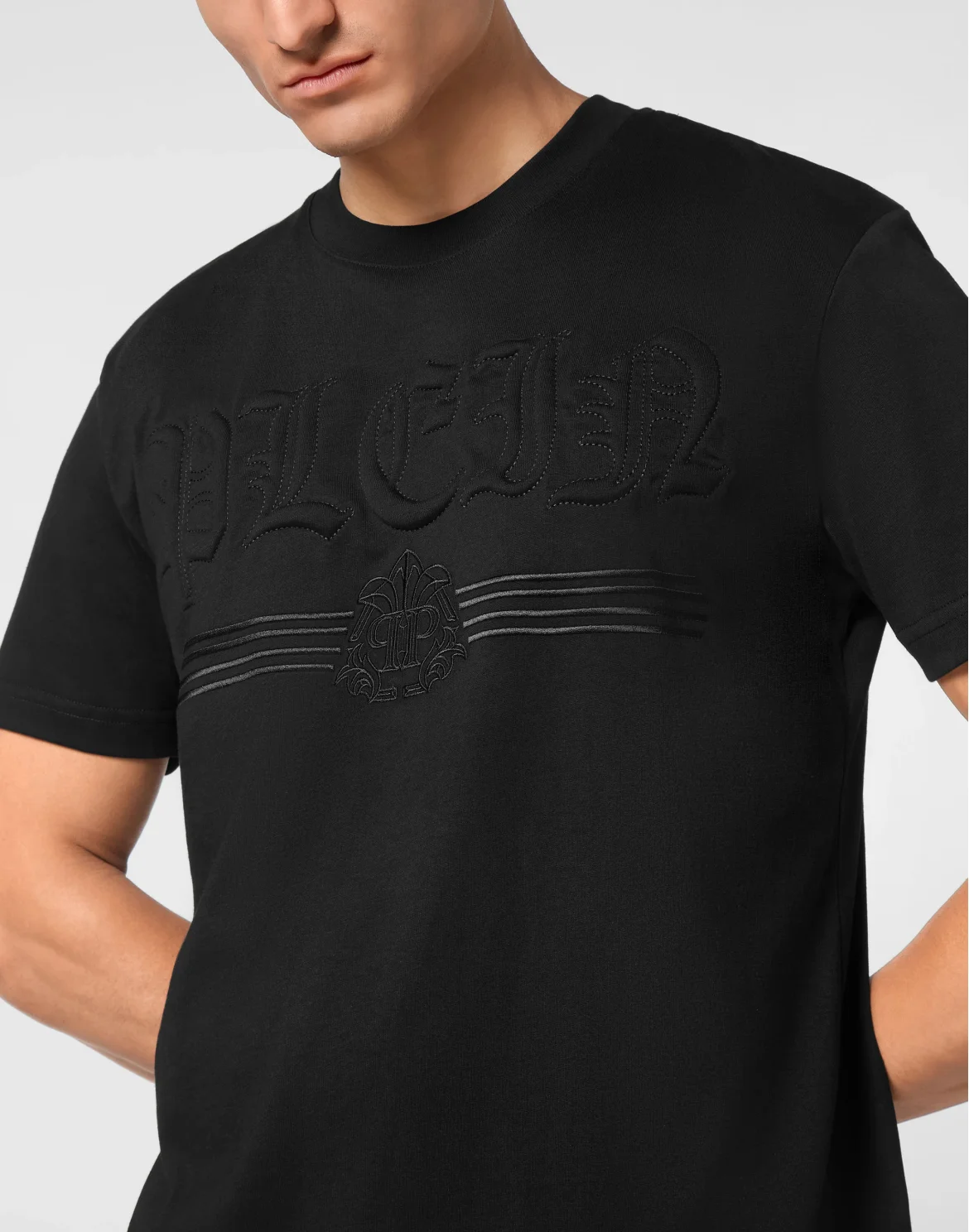 T-shirt Round Neck SS Gothic Plein, цвет: Черный