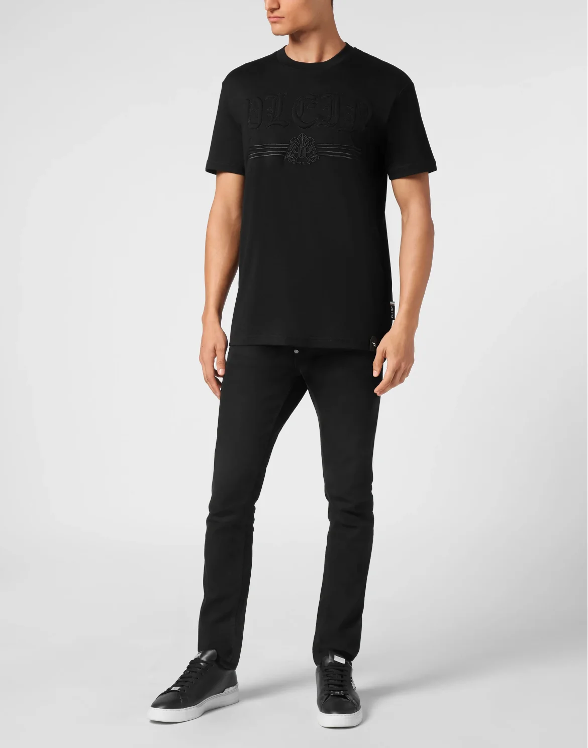 T-shirt Round Neck SS Gothic Plein, цвет: Черный