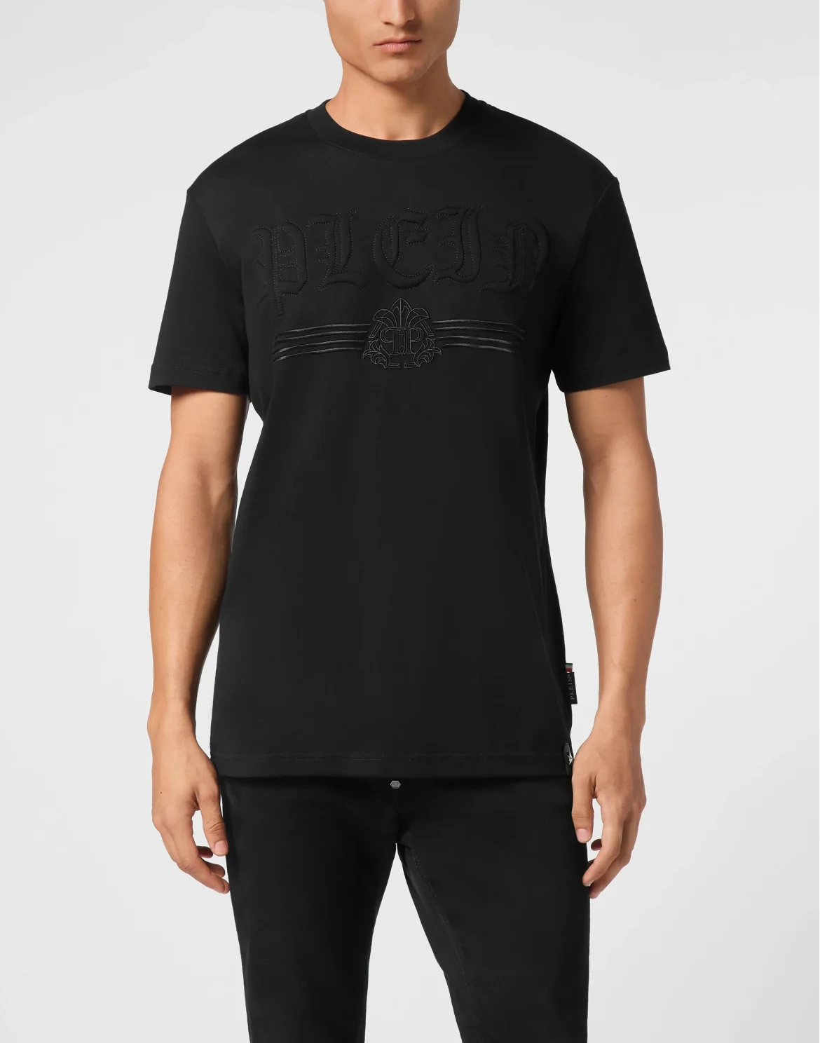 T-shirt Round Neck SS Gothic Plein, цвет: Черный