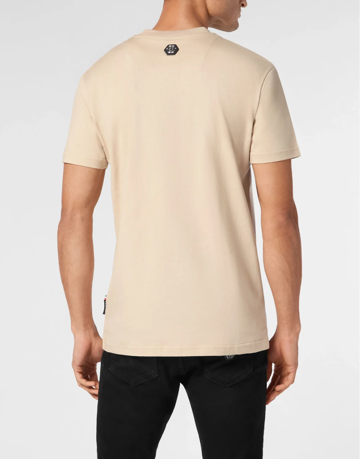 T-shirt Round Neck SS Gothic Plein, цвет: Бежевый