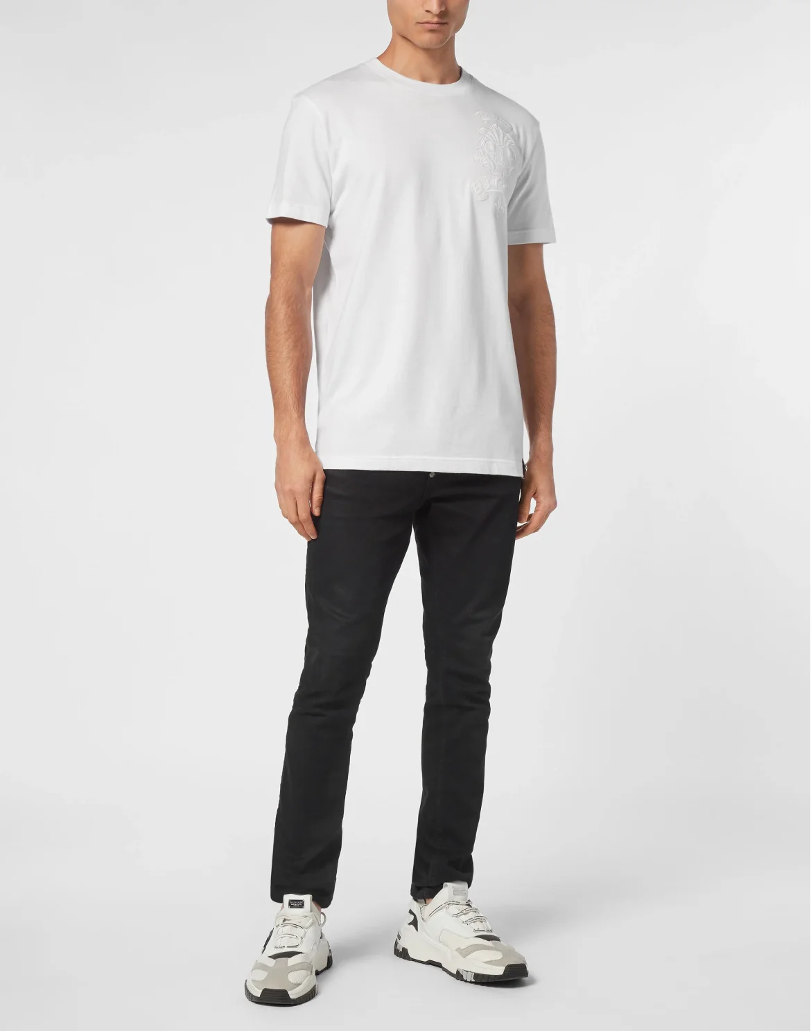 T-shirt Round Neck SS Gothic Plein, цвет: Белый