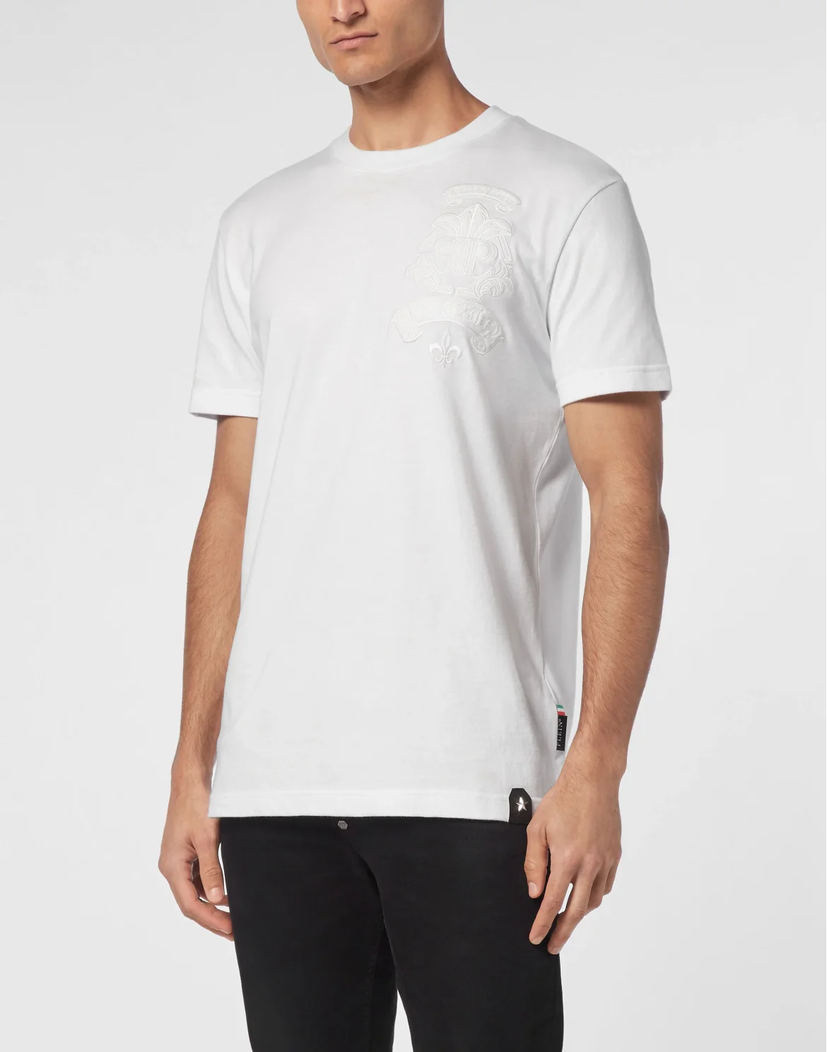 T-shirt Round Neck SS Gothic Plein, цвет: Белый