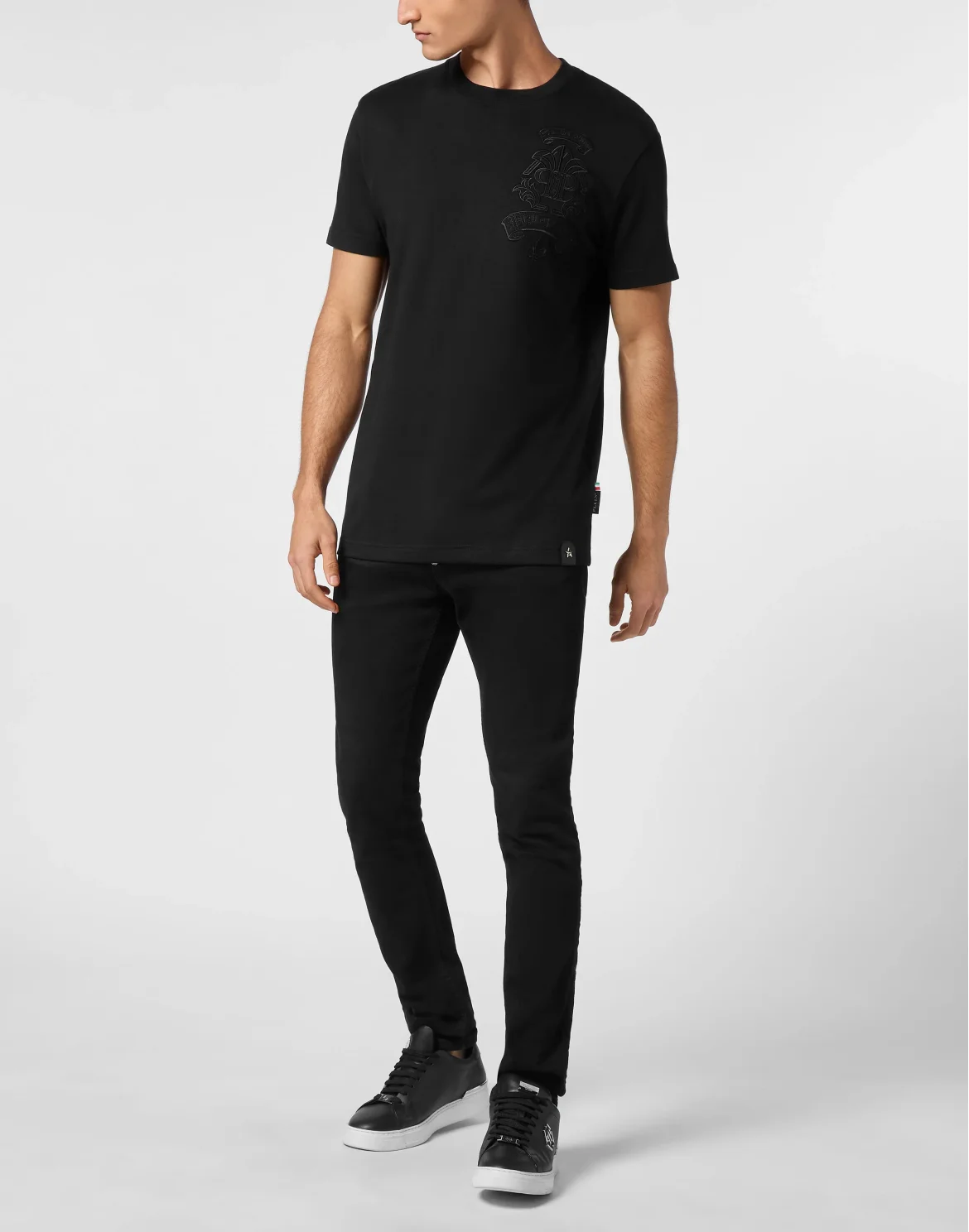 T-shirt Round Neck SS Gothic Plein, цвет: Черный