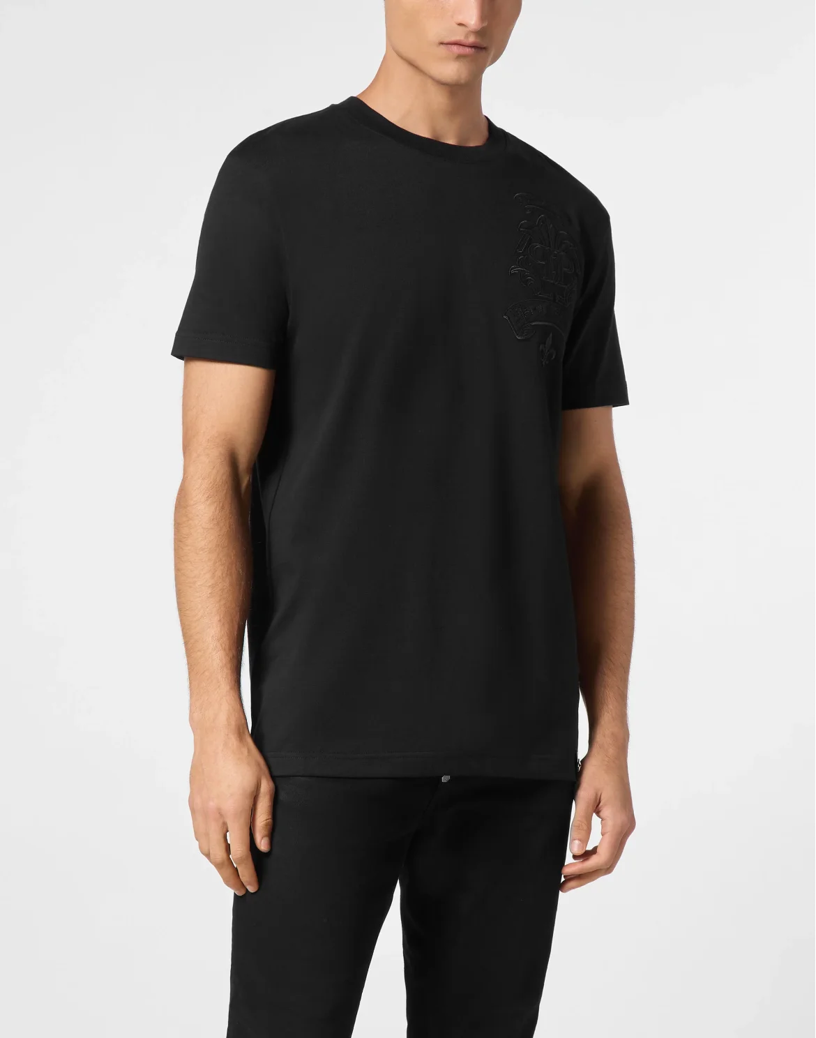 T-shirt Round Neck SS Gothic Plein, цвет: Черный
