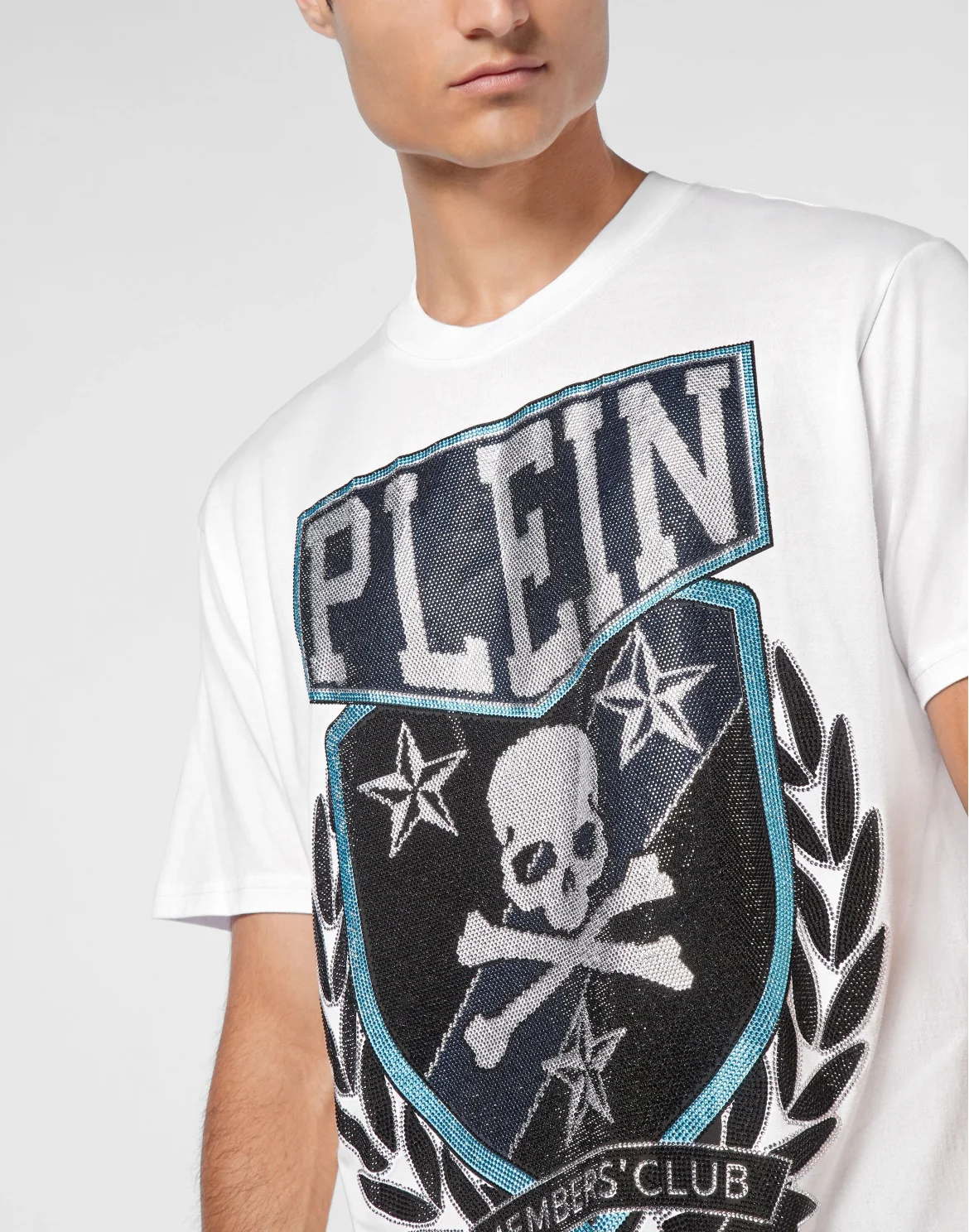 T-shirt Round Neck SS With Patch Skull&Bones, цвет: Белый