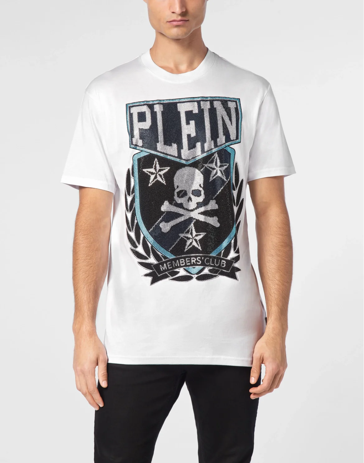 T-shirt Round Neck SS With Patch Skull&Bones, цвет: Белый