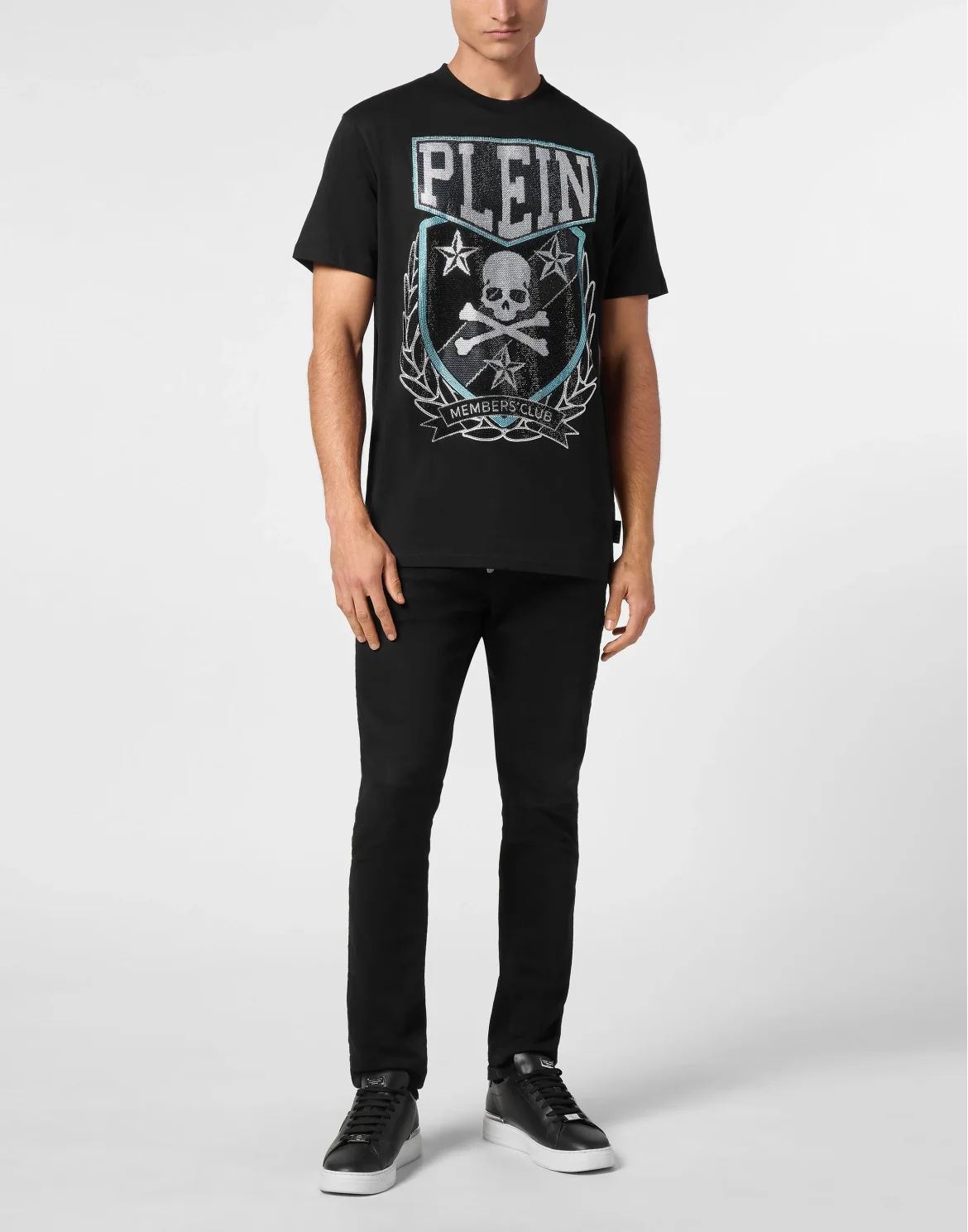 T-shirt Round Neck SS With Patch Skull&Bones, цвет: Черный
