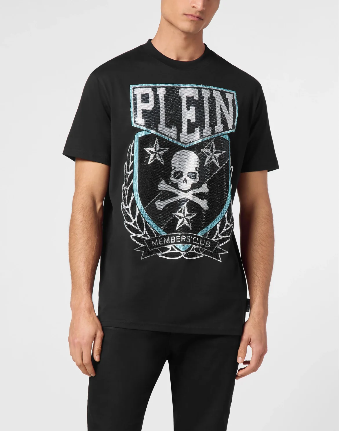 T-shirt Round Neck SS With Patch Skull&Bones, цвет: Черный