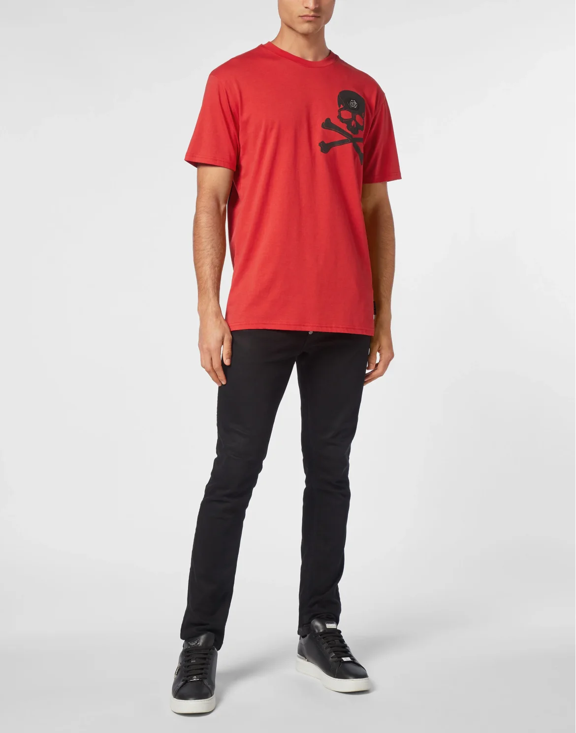 T-shirt Round Neck SS Skull&Bones, цвет: Красный