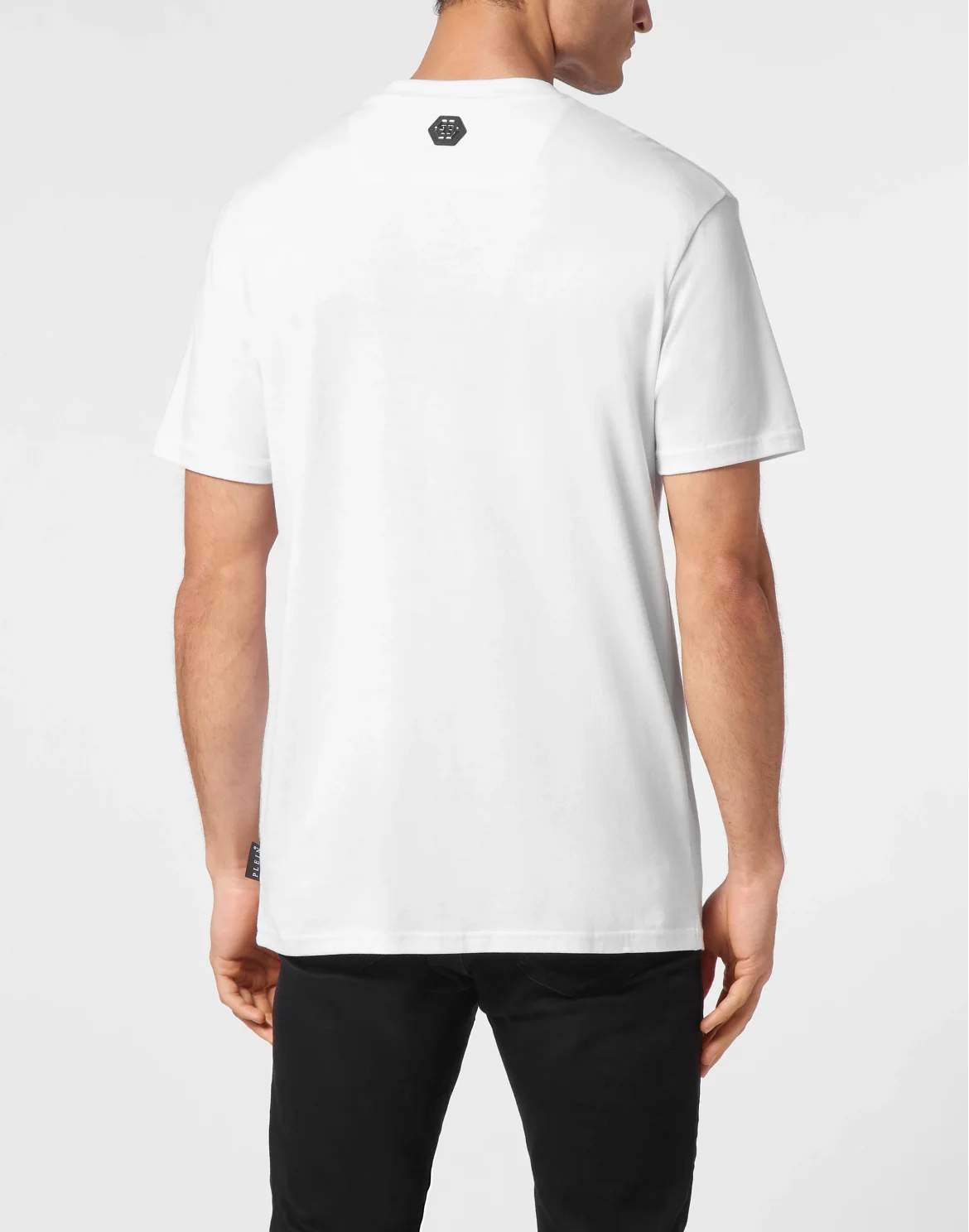 T-shirt Round Neck SS With Patch, цвет: Белый