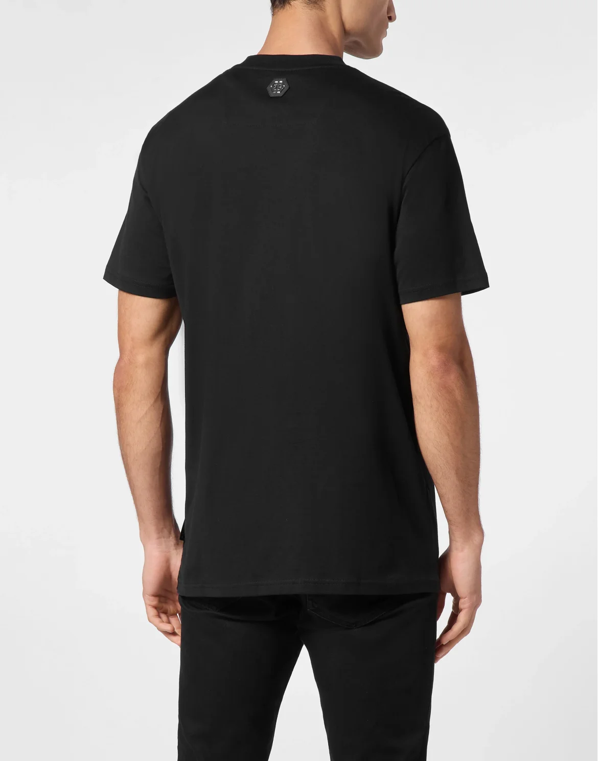 T-shirt Round Neck SS With Patch, цвет: Черный