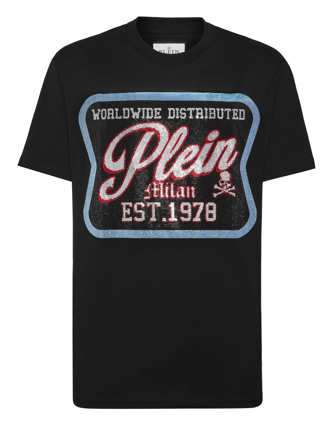 T-shirt Round Neck SS With Patch, цвет: Черный