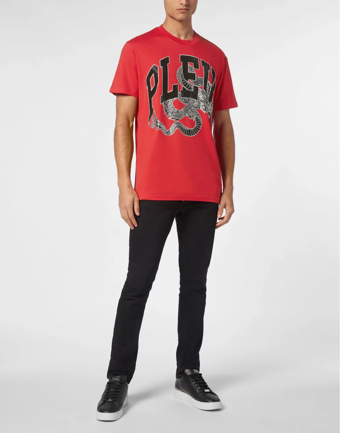 T-shirt Round Neck SS Dragon, цвет: Красный