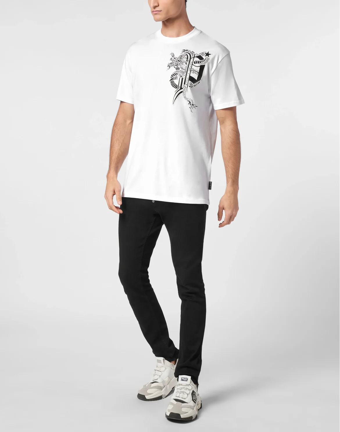 T-shirt Round Neck SS Dragon, цвет: Белый