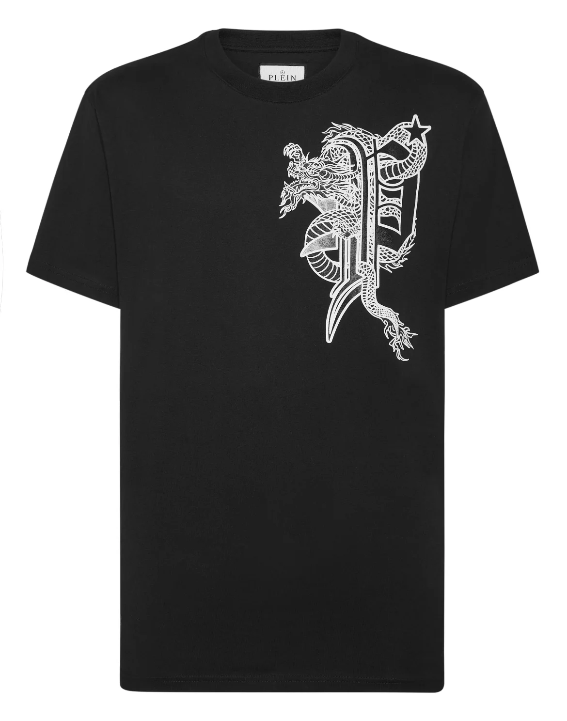 T-shirt Round Neck SS Dragon, цвет: Черный
