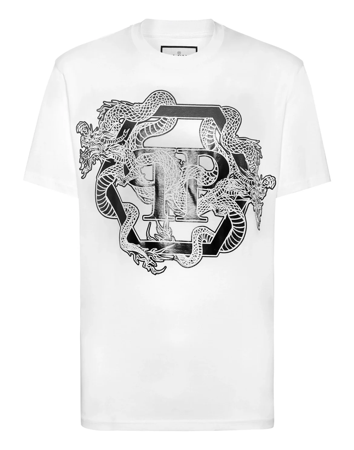 T-shirt Round Neck SS Dragon Hexagon, цвет: Белый