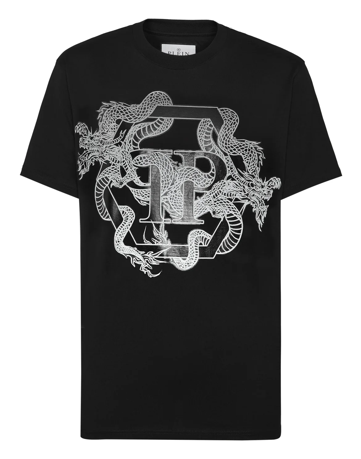 T-shirt Round Neck SS Dragon Hexagon, цвет: Черный
