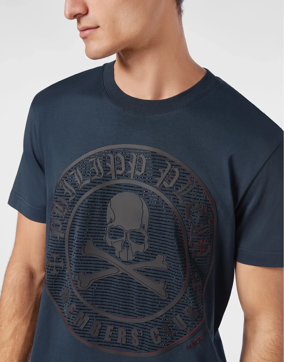 T-shirt Round Neck SS Skull&Bones, цвет: Синий