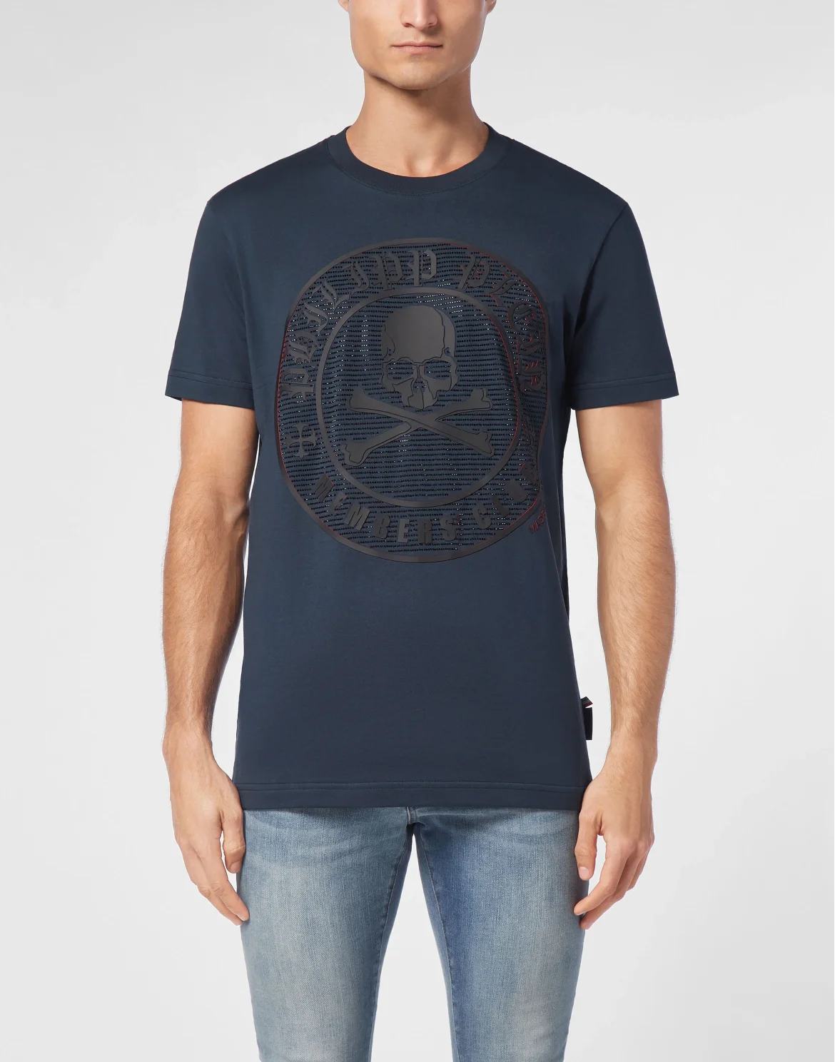 T-shirt Round Neck SS Skull&Bones, цвет: Синий