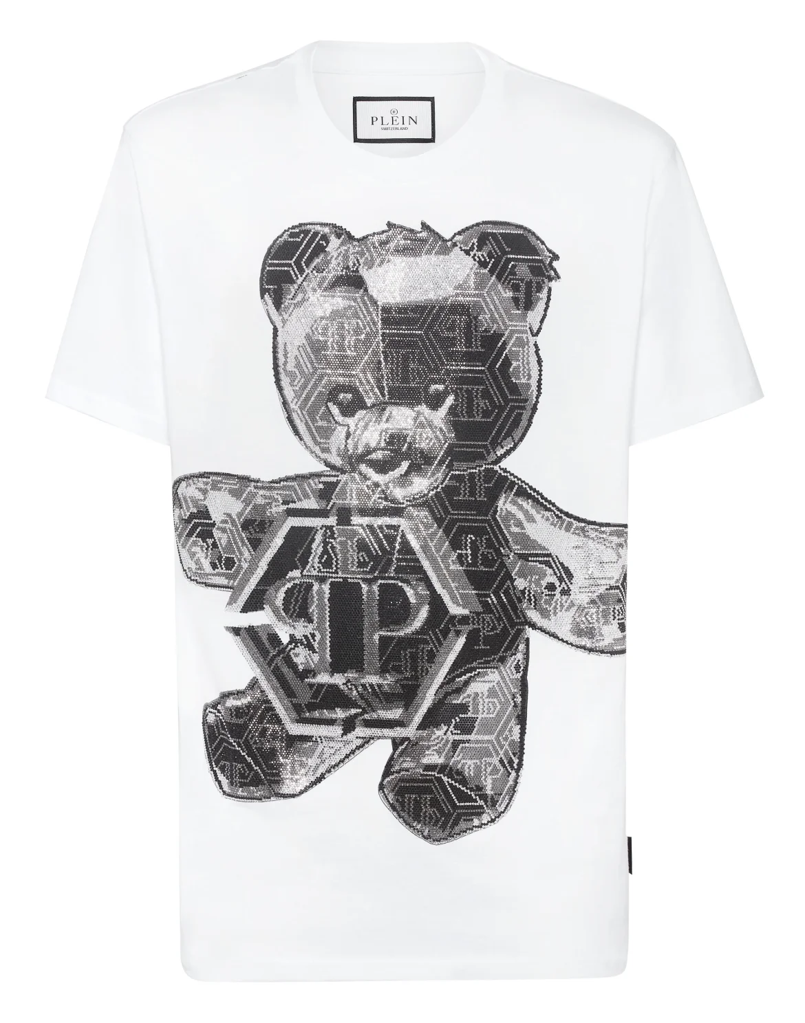 T-shirt Round Neck SS Stones Teddy Bear, цвет: Белый