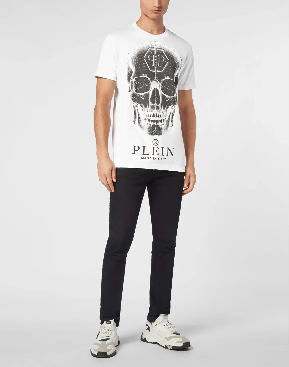 T-shirt Round Neck SS Skull, цвет: Белый