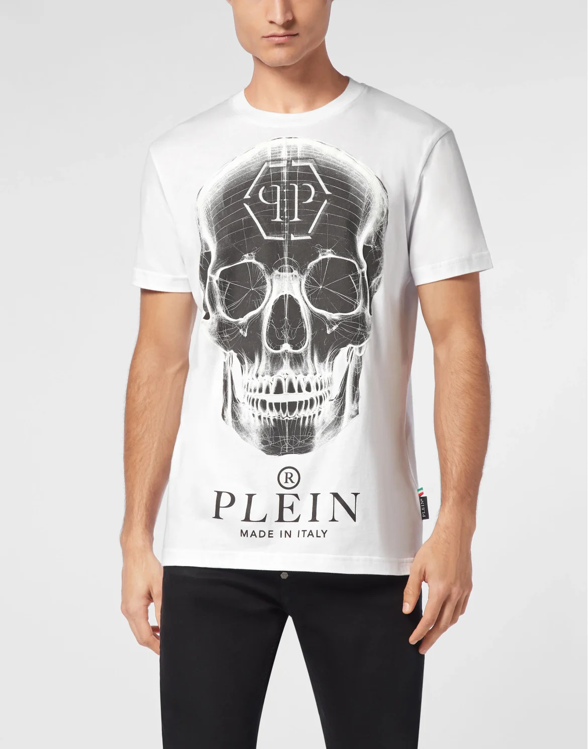 T-shirt Round Neck SS Skull, цвет: Белый