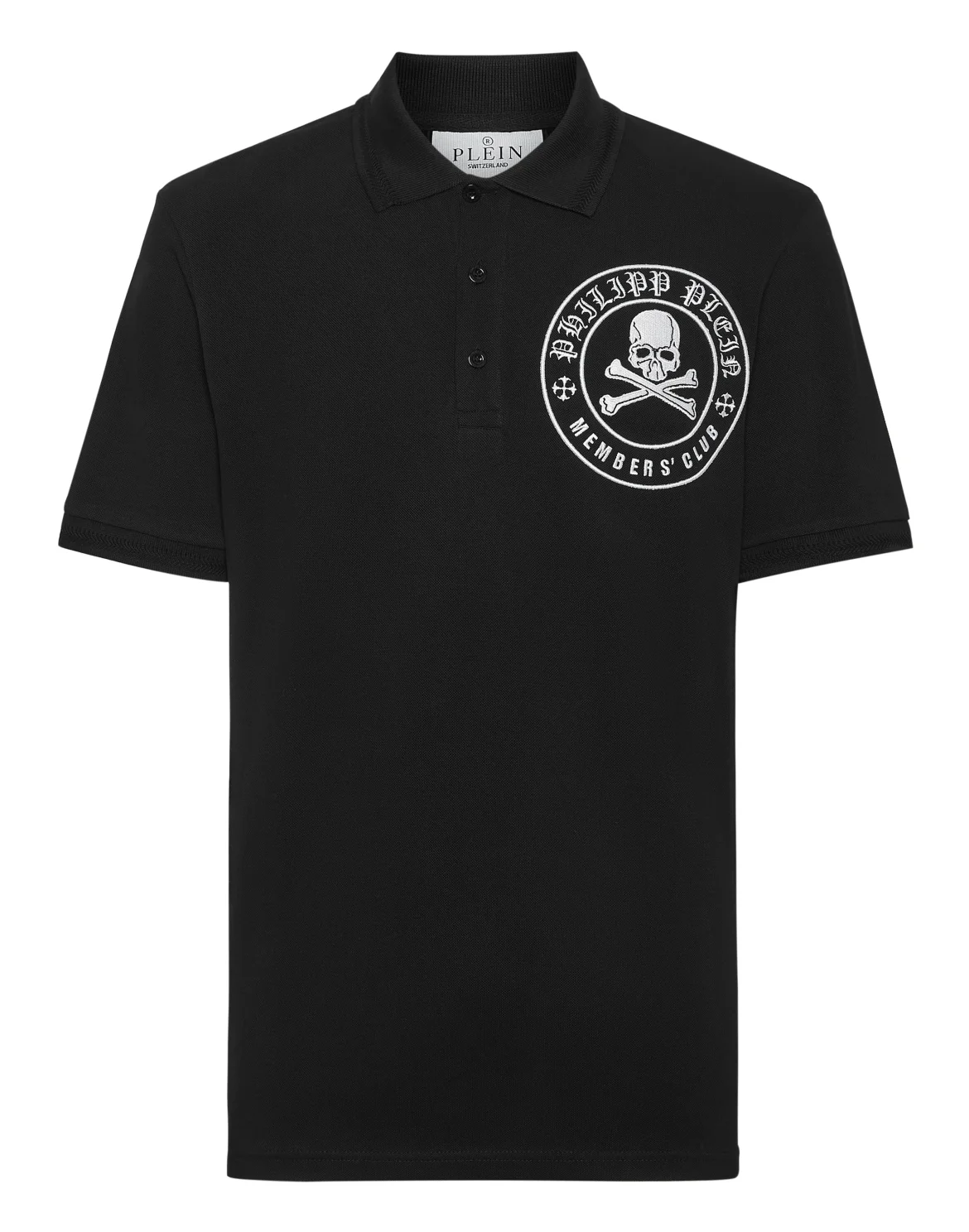 Pique Polo Shirt SS Skull&Bones, цвет: Черный