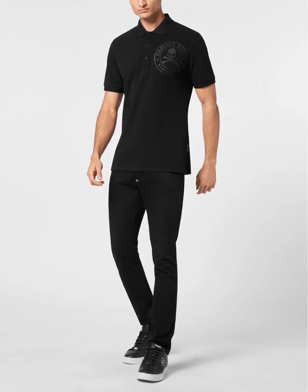 Pique Polo Shirt SS Skull&Bones, цвет: Черный