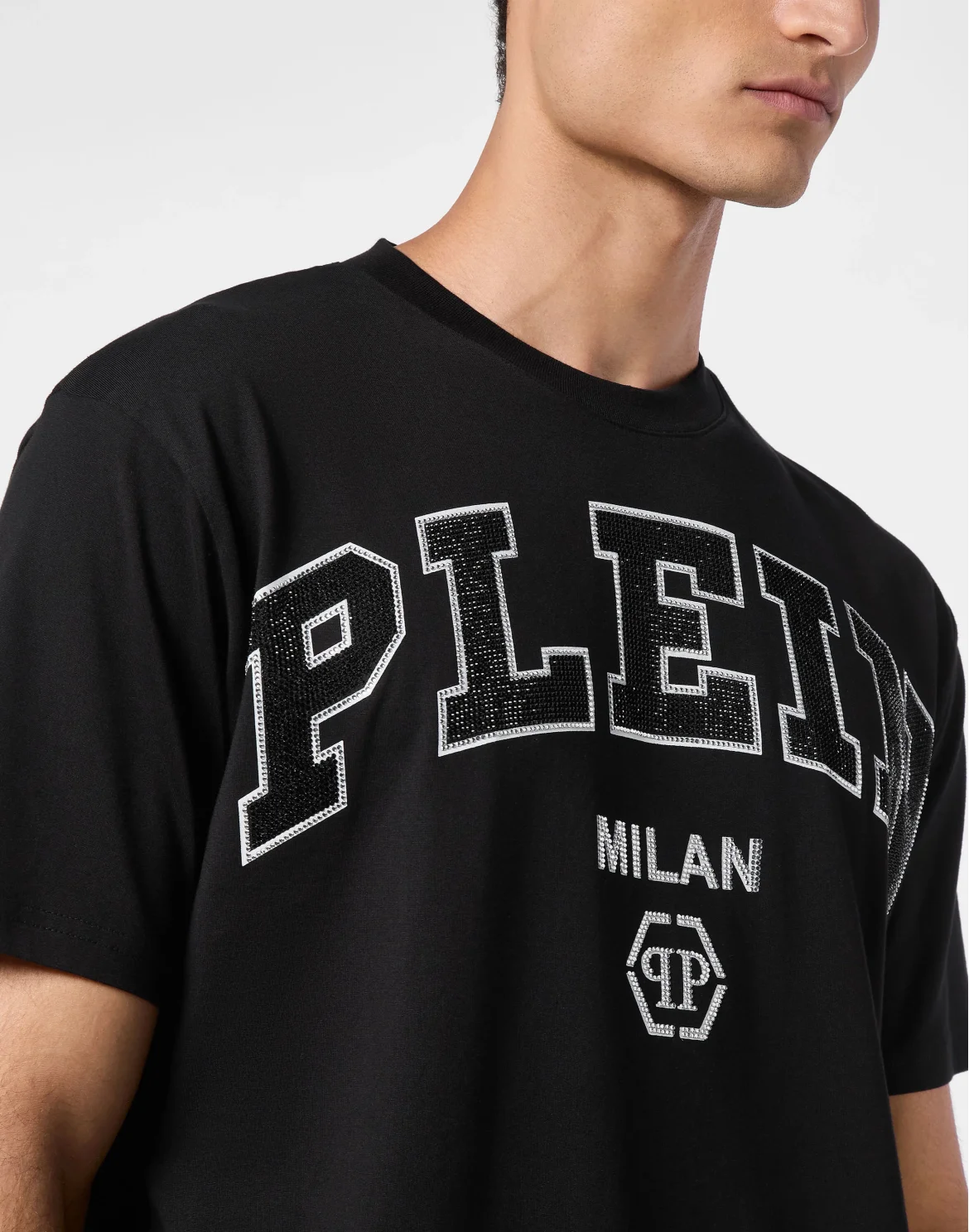 T-shirt Round Neck SS College, цвет: Черный
