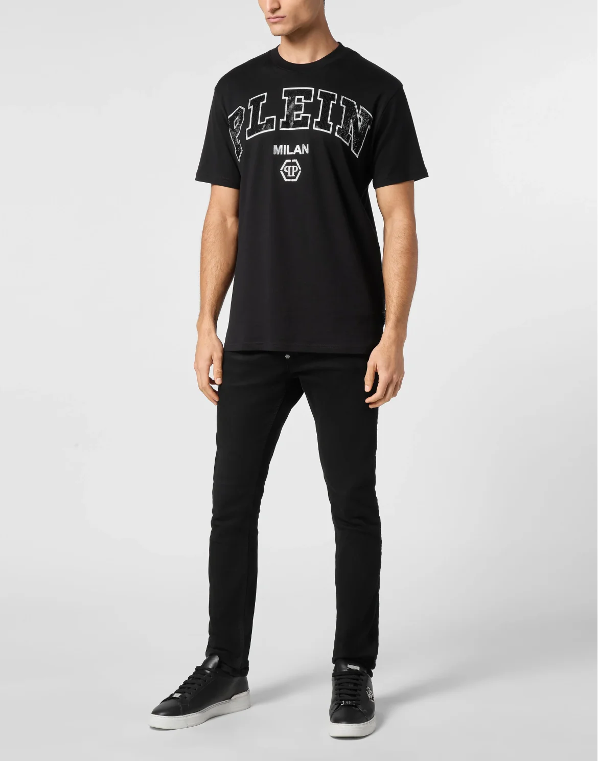 T-shirt Round Neck SS College, цвет: Черный