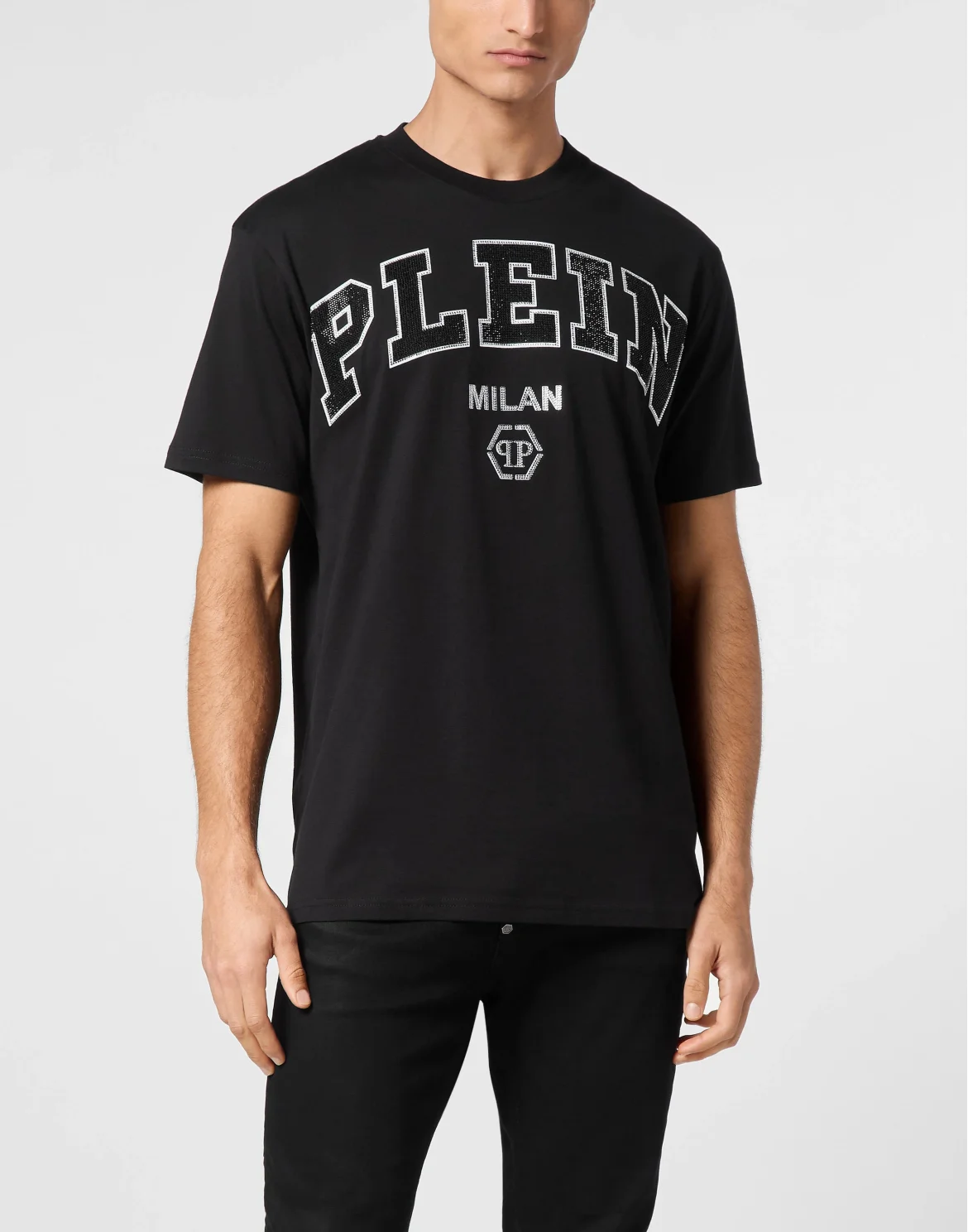T-shirt Round Neck SS College, цвет: Черный