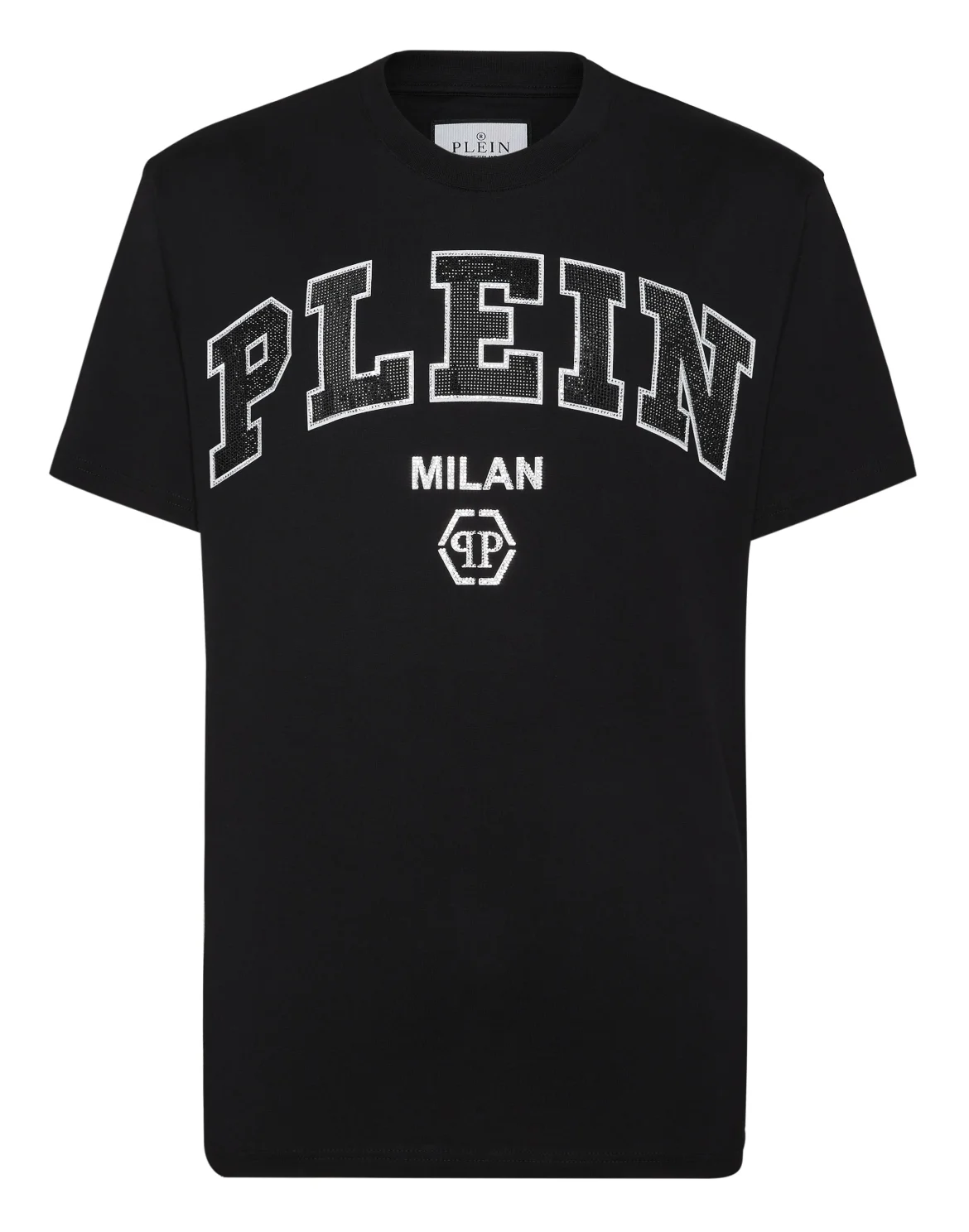 T-shirt Round Neck SS College, цвет: Черный