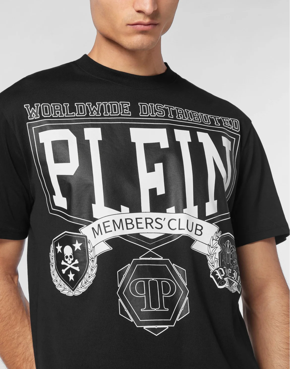 T-shirt Round Neck SS College, цвет: Черный