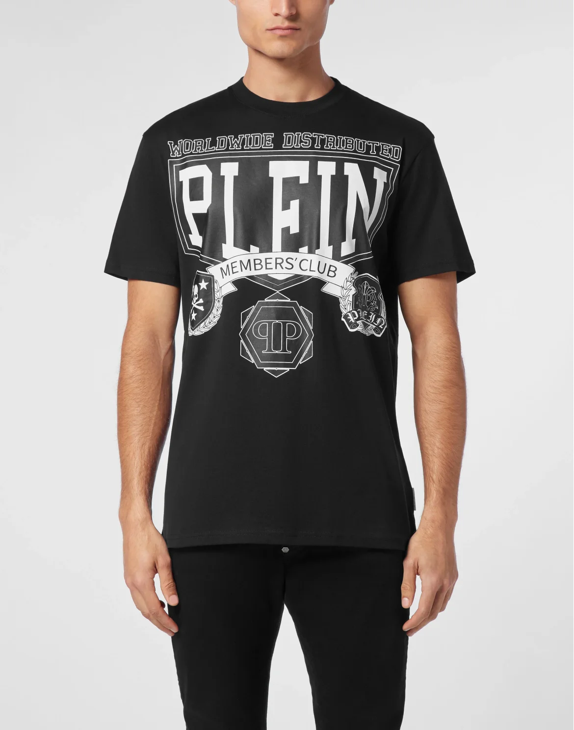 T-shirt Round Neck SS College, цвет: Черный