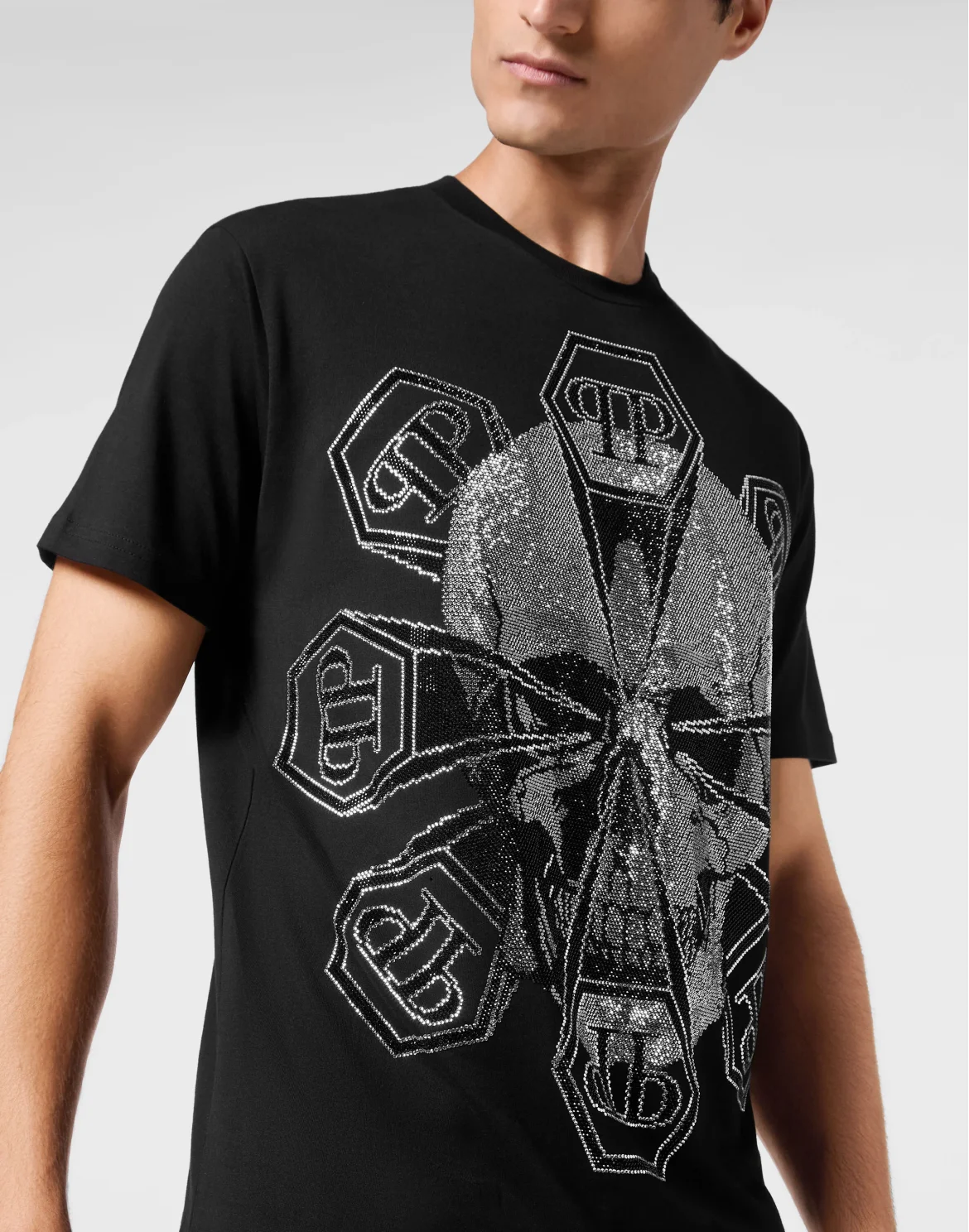 T-shirt Round Neck SS Skull, цвет: Черный