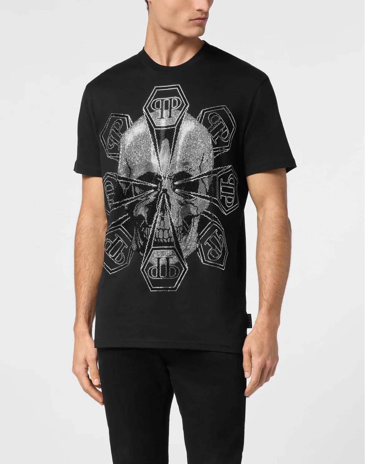 T-shirt Round Neck SS Skull, цвет: Черный