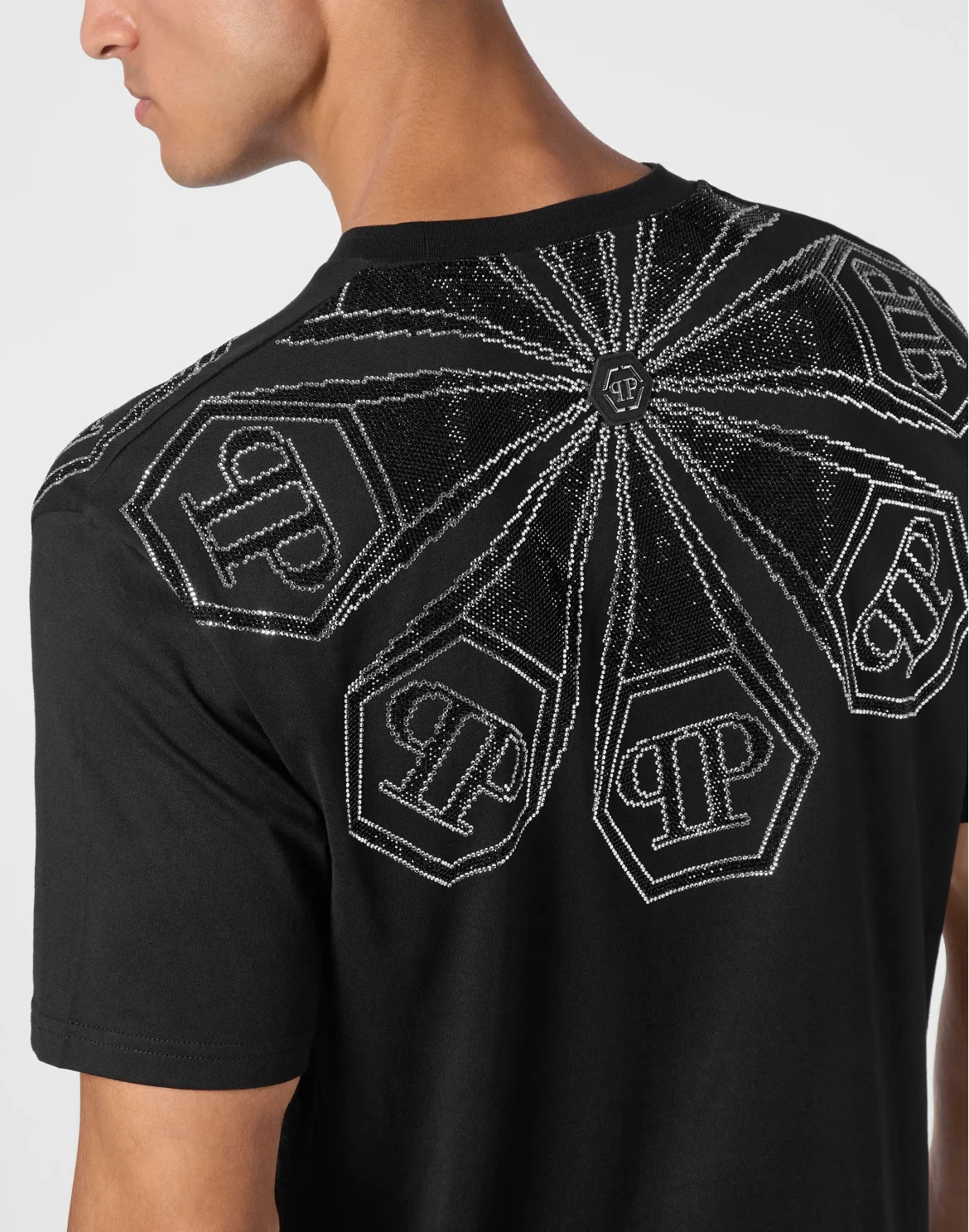 T-shirt Round Neck SS Hexagon, цвет: Черный